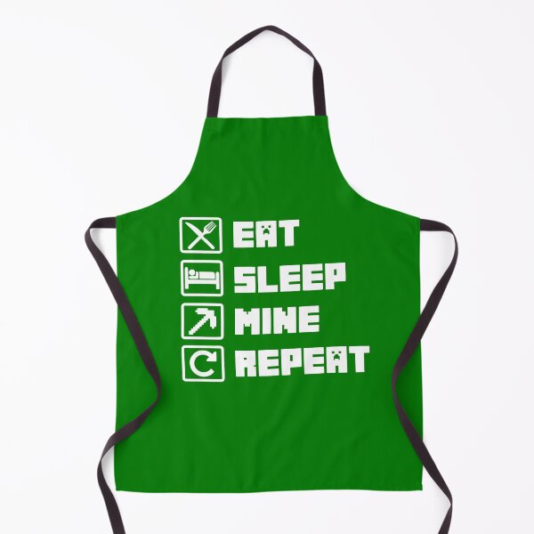 Item preview, Eat Sleep Mine Repeat 2 designed and sold by catnolioo.