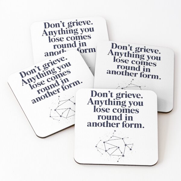 Item preview, Don't grieve. Anything you lose comes round in another form 12 designed and sold by Tom-Johnson.