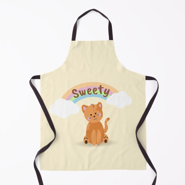 Item preview, Cute ginger sweet cat with a rainbow above his head designed and sold by Mayysha.