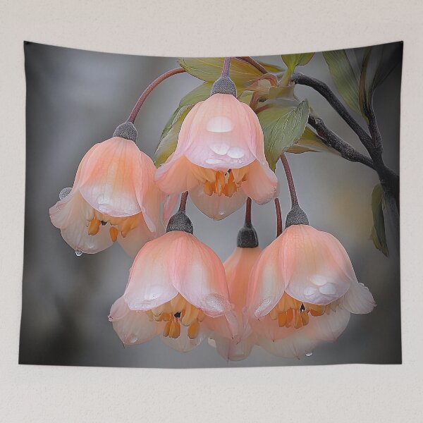 Item preview, Peach Lanterns: A Delicate Cascade of Spring designed and sold by bloorose.