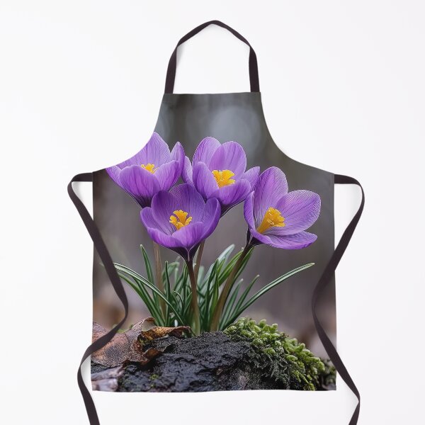 Item preview, Violet Jewels: A Crocus Quartet in Spring's Embrace designed and sold by bloorose.