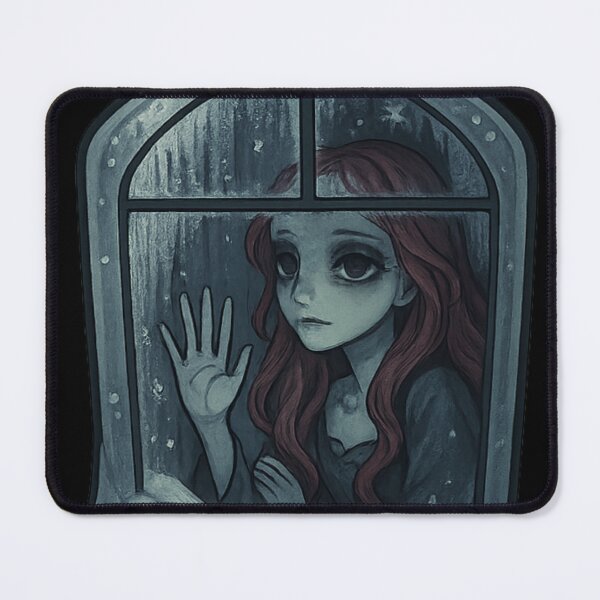 Item preview, The Waiting Window – Snowy Gothic Window Bottle Design designed and sold by Kampendesigns.