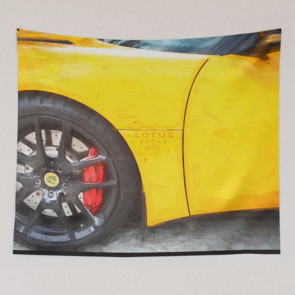 Aperçu de l'œuvre Lotus Evora 400 Coupé X109 Jaune 2018 créée et vendue par RichFrancoCars.
