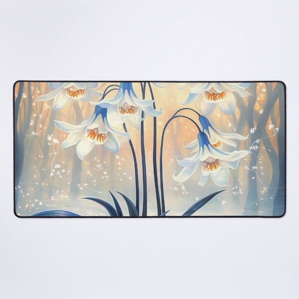 Item preview, Glacial Whispers: A Winter's Bloom in Azure Light designed and sold by bloorose.