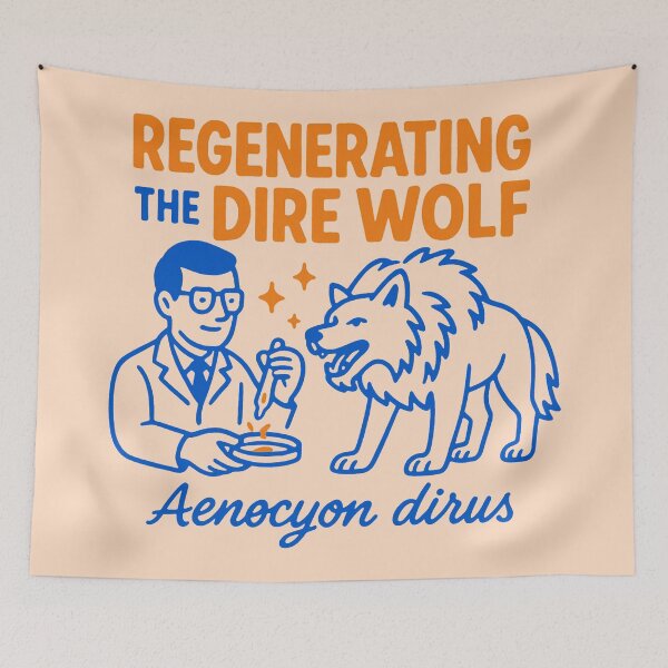 Item preview, Regenerating the Dire Wolf: Cartoon Science designed and sold by zzz888.