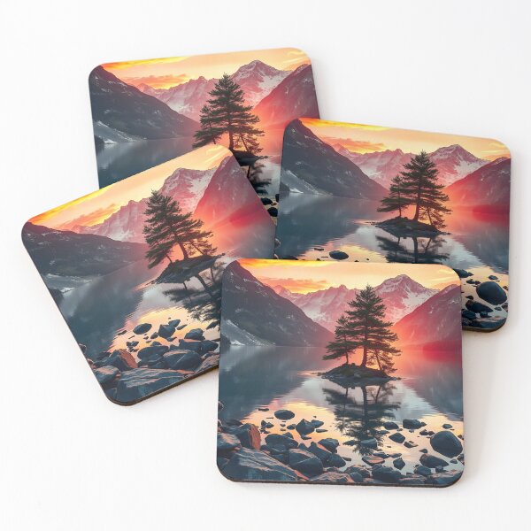 Item preview, Fjord at sunset designed and sold by laurencecrea.