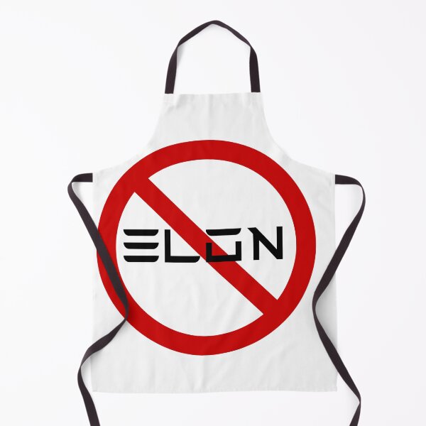 Item preview, NO ELON! Round Anti-Elon Musk Bumper Decal For Tesla Owners! designed and sold by BrightNook.