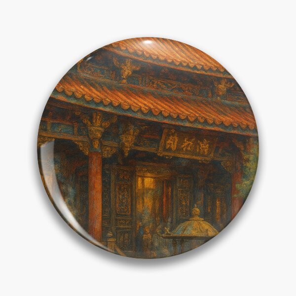 Item preview, Longshan Temple at Sunset in Taipei, Taiwan designed and sold by Places On Earth.
