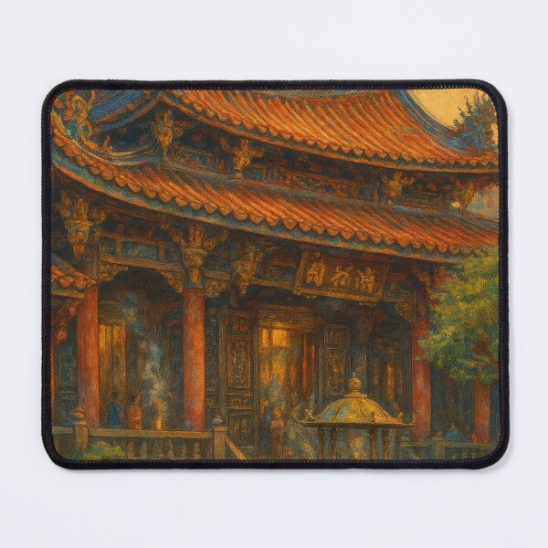 Item preview, Longshan Temple at Sunset in Taipei, Taiwan designed and sold by Places On Earth.