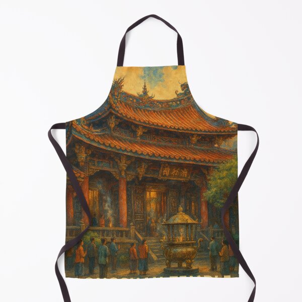 Item preview, Longshan Temple at Sunset in Taipei, Taiwan designed and sold by Places On Earth.