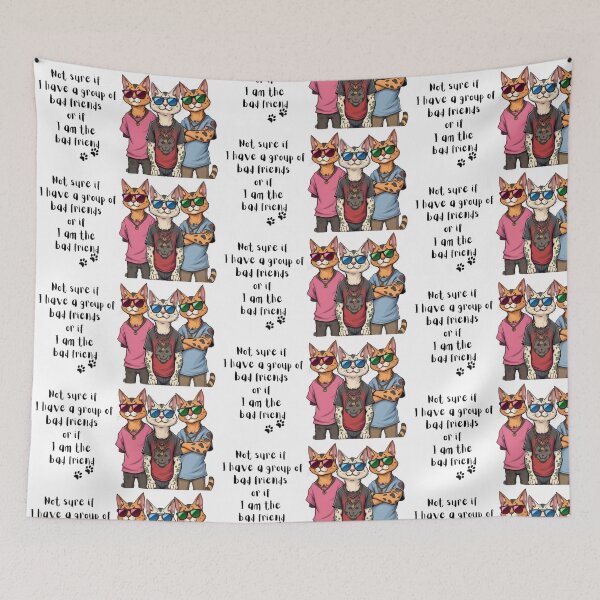 Item preview, Good Friends, Bad Friends designed and sold by Paws For Effect.