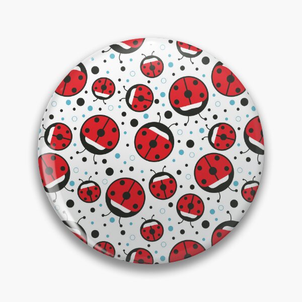 Item preview, Cute Ladybug and Polka Dot Seamless Repeat Pattern designed and sold by MoePark.