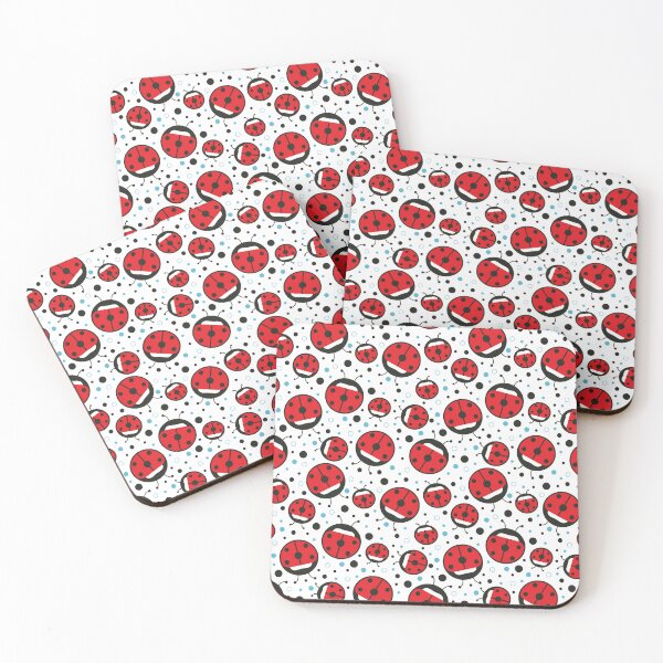 Item preview, Cute Ladybug and Polka Dot Seamless Repeat Pattern designed and sold by MoePark.