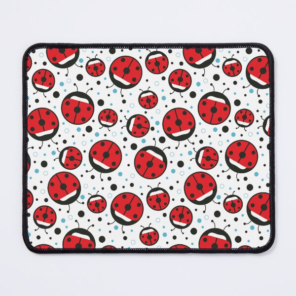 Item preview, Cute Ladybug and Polka Dot Seamless Repeat Pattern designed and sold by MoePark.
