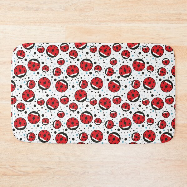 Item preview, Cute Ladybug and Polka Dot Seamless Repeat Pattern designed and sold by MoePark.