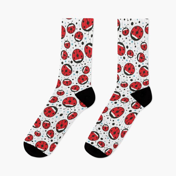 Item preview, Cute Ladybug and Polka Dot Seamless Repeat Pattern designed and sold by MoePark.