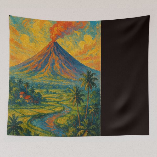 Item preview, Erupting Mount Mayon with Reflected Sky in Philippines designed and sold by Places On Earth.