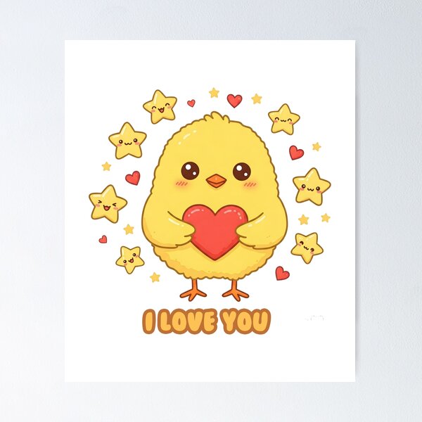 Item preview,  chicken Easter I LOVE YOU designed and sold by Meemaart.