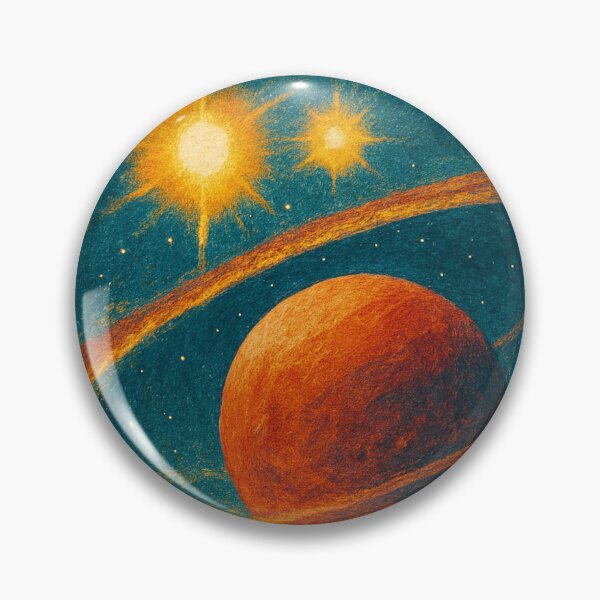 Item preview, Alpha Centauri Star System with Ringed Planet View designed and sold by Places On Earth.