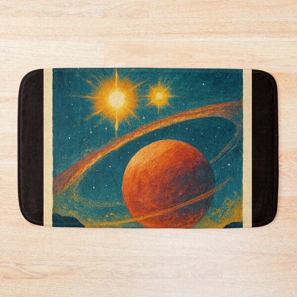 Item preview, Alpha Centauri Star System with Ringed Planet View designed and sold by Places On Earth.
