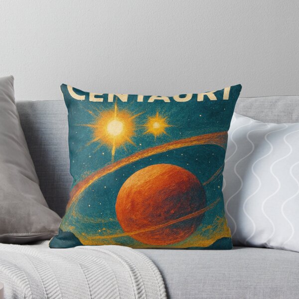 Item preview, Alpha Centauri Star System with Ringed Planet View designed and sold by Places On Earth.