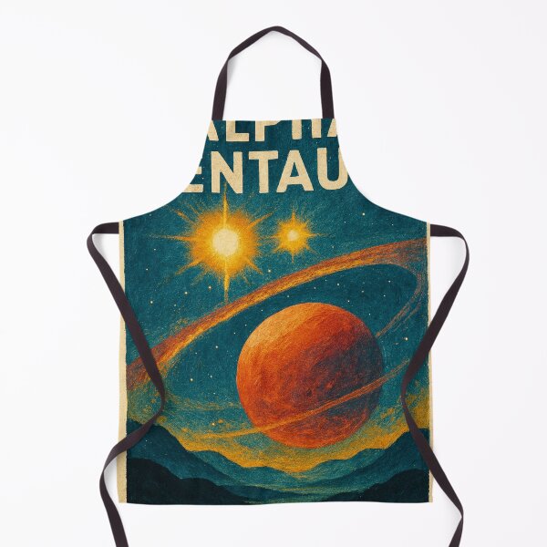 Item preview, Alpha Centauri Star System with Ringed Planet View designed and sold by Places On Earth.