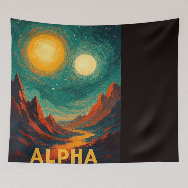 Item preview, Alpha Centauri Twin Suns over Martian Canyon designed and sold by Places On Earth.