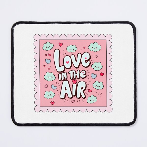 Item preview, LOVE IN THE AIR – Cute Clouds & Hearts Design | Whimsical Love Sticker designed and sold by asliberry.