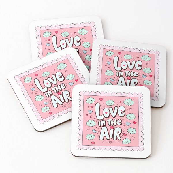 Item preview, LOVE IN THE AIR – Cute Clouds & Hearts Design | Whimsical Love Sticker designed and sold by asliberry.