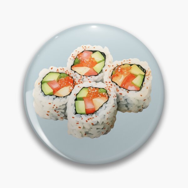Item preview, Four Salmon Maki Rolls designed and sold by Violet Peonies.