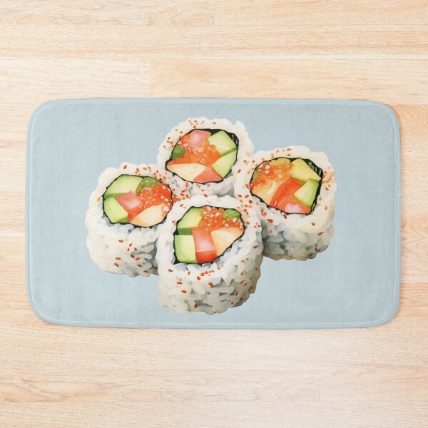 Item preview, Four Salmon Maki Rolls designed and sold by Violet Peonies.