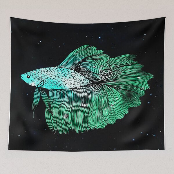 Item preview, Green Betta Fish designed and sold by Julie Erin Designs.