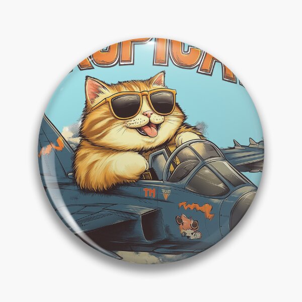 Item preview, TropiCat Jet Pilot designed and sold by TropiCatArt.