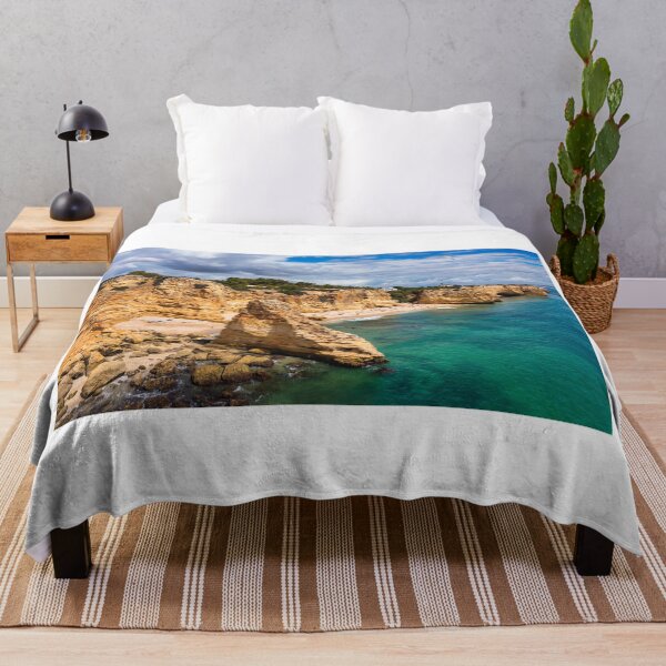 Item preview, Praia da Marinha, beautiful beach Marinha in Algarve, Portugal. Navy Beach (Praia da Marinha) with flying seagulls over the beach, located on the Atlantic coast in Lagoa Municipality, Algarve. designed and sold by Framed Horizons.