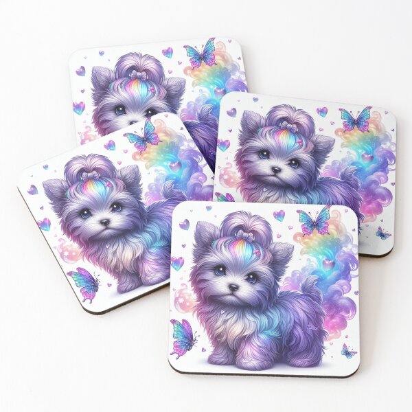 Item preview, "Dazzling Yorkie: A Burst of Color designed and sold by Digital Artisan.