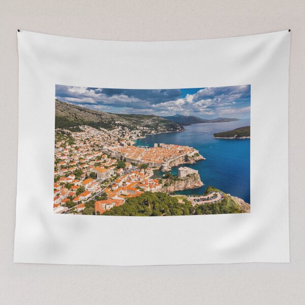 Item preview, Fort Lovrijenac of Dubrovnik city of Croatia. Lovrijenac fortress, over the West Harbour. Dubrovnik historic city of Croatia in Dalmatia. UNESCO World Heritage Site.  designed and sold by Framed Horizons.