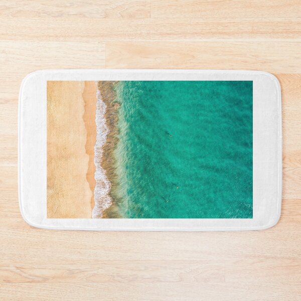 Item preview, Aerial view of beach in Morro del Jable town (Morro Jable beach) on Fuerteventura island, Canary Islands, Spain. One of the best beach in the Canaries. Motorral lighthouse in distance. designed and sold by Framed Horizons.
