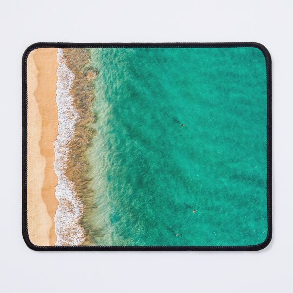 Item preview, Aerial view of beach in Morro del Jable town (Morro Jable beach) on Fuerteventura island, Canary Islands, Spain. One of the best beach in the Canaries. Motorral lighthouse in distance. designed and sold by Framed Horizons.