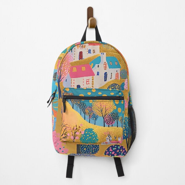 Item preview, Golden Valley Folk Art Landscape designed and sold by Neika Shimm Designs.