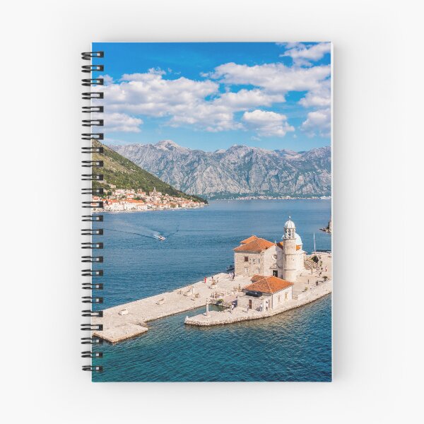 Item preview, Saint George Island and Church of Our Lady of the Rocks in Perast, Montenegro. Our Lady of the Rock island and Church in Perast on shore of Boka Kotor bay (Boka Kotorska), Montenegro, Europe.  designed and sold by Framed Horizons.