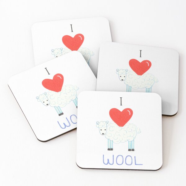 Item preview, I Love Wool Sheep designed and sold by Choose2BHappy Designs by Leila.
