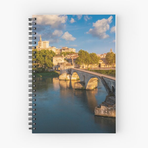 Item preview, Beautiful view of Avignon with famous bridge Saint-Benezet, medieval architecture along the Rhone River in Avignon, France. The Pont Saint Benezet and the Papal palace in Avignon, South France. designed and sold by Framed Horizons.