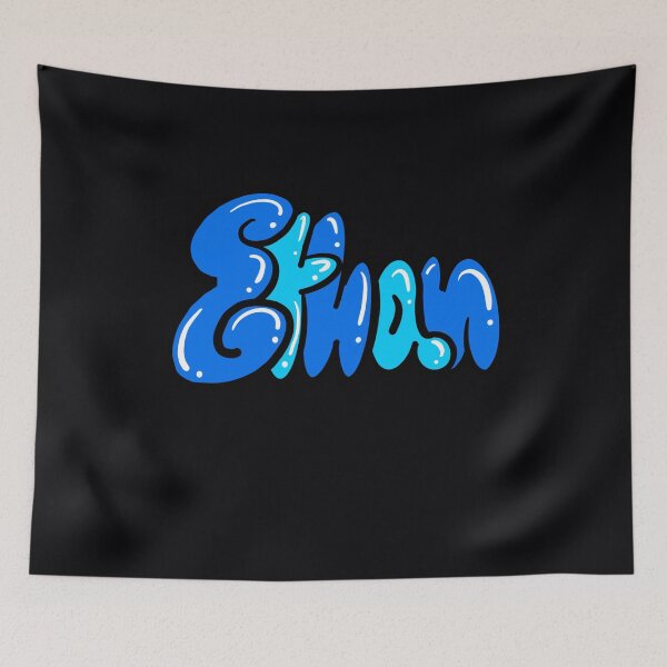 Item preview, Ethan name in blue Top 10 best personalized gifts for boys and men named Ethan designed and sold by Artonmytee.