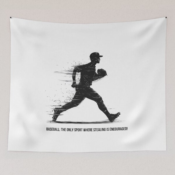 Item preview, Baseball Steal – Minimalist Art designed and sold by ArtPetrenko90.