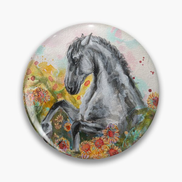 Item preview, Wild Horse in Sunflower Field designed and sold by MidnightsMojo.