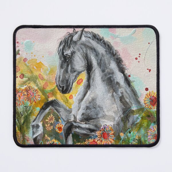 Item preview, Wild Horse in Sunflower Field designed and sold by MidnightsMojo.