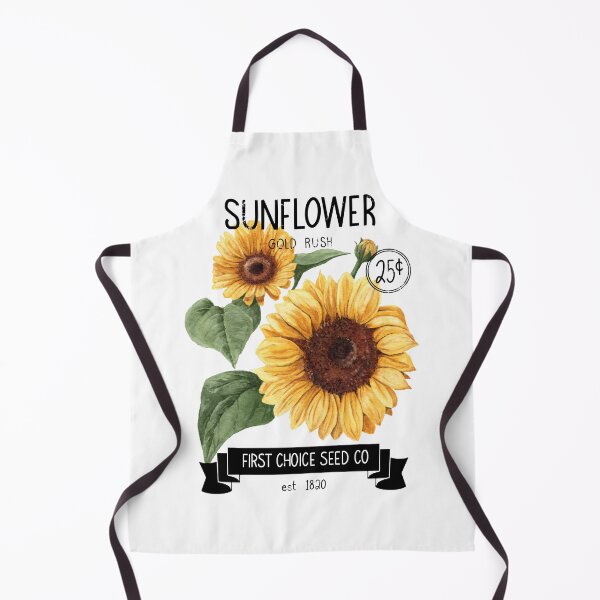 Artikelvorschau, Sonnenblumenkernpaket – Vintage Aquarell Botanisch - Schwarz entworfen und verkauft von mwik2017.
