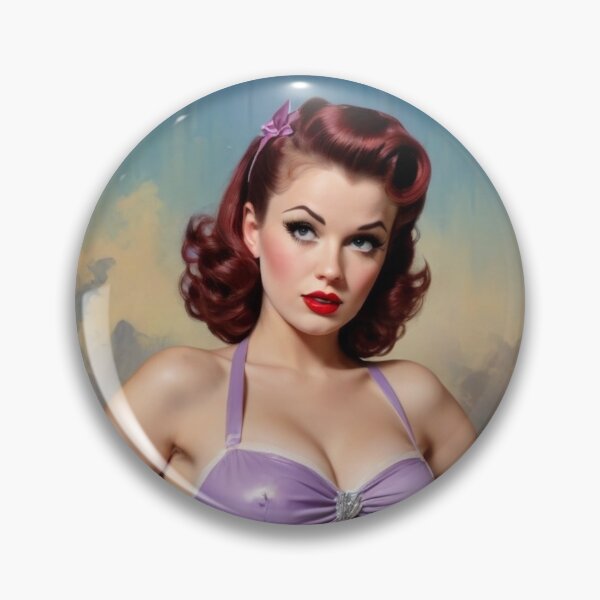 Item preview, Pin-up pelirroja sexy de los años 40 designed and sold by MissSaylor.