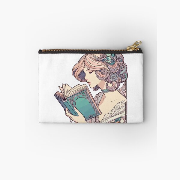 Item preview, Book Books Reading Woman Art Nouveau Gift designed and sold by Pineapple-Tree.