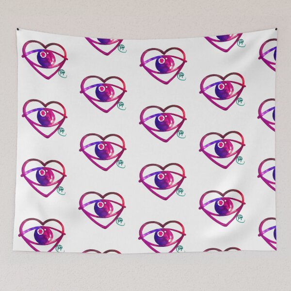 Item preview, Evil Eye Heart Hamsa Pop Art  designed and sold by Kalli Taub Art.
